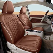 Inivèsèl Leather Seatcovers Machin Full Set