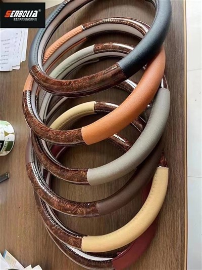 PU Leather Patchwork Volan kouvri